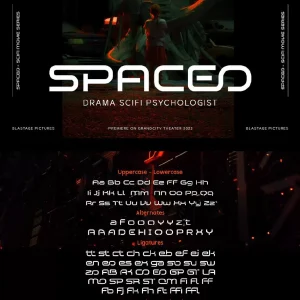 Cyberpunk functional abstract futuristic technology - Font