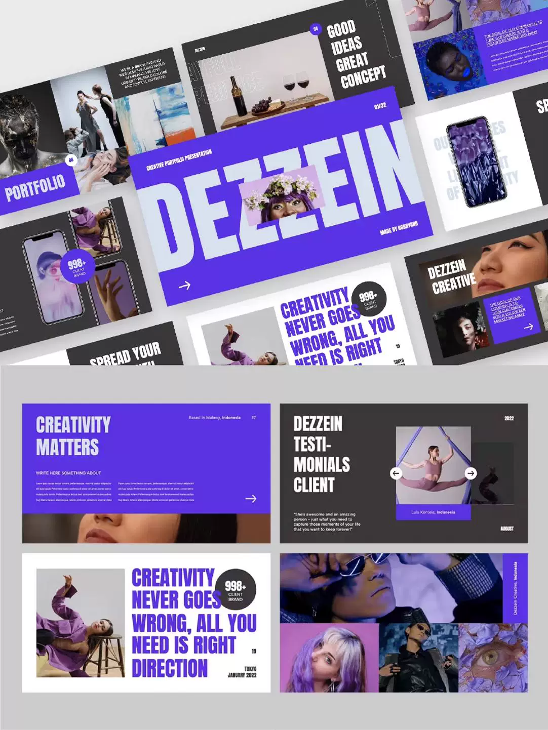 Fashion and Creative Brand Planning, Design - PPT Template