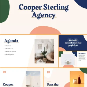 Creative and minimalist graphic business plan - PPT Template