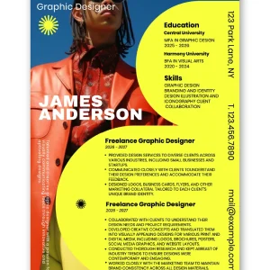 Fashion, trend, art, graphic design - Resume Template