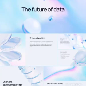 Dreamy Color Gradient Diffusion Glass - PPT Template