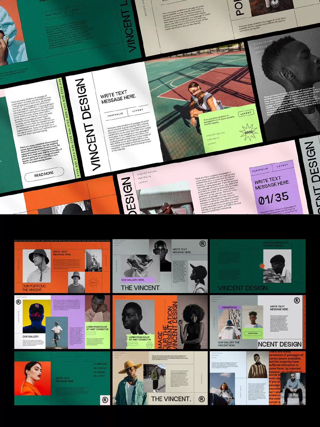 Elegant Retro Brand Marketing Planning - PPT Template