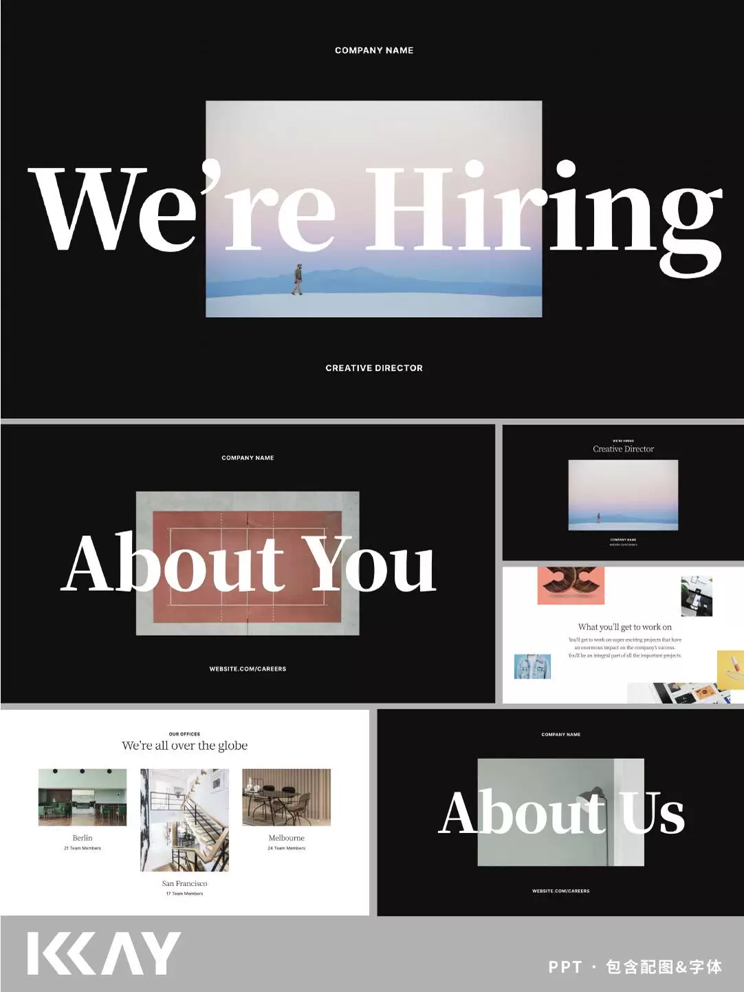 Elegant and sophisticated brand design - PPT Template