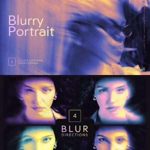 Artistic, fantastical, and eerie dual-tone blurring - Mockup
