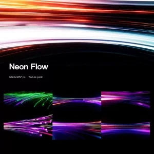70 Futuristic Neon Light Brand Launch Event KV - PNG Asset