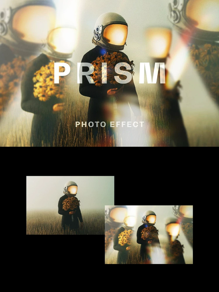 Artistic Dreamy Prism Double Image Blurry - Digital Asset