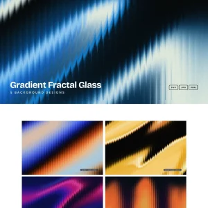 Five high-end fractal glass shattering - Texture Pack