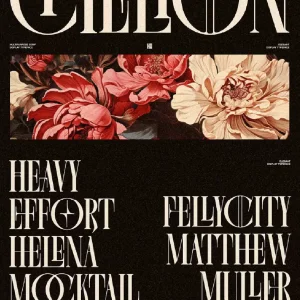 Elegant retro court fashion advertising cover title - Font