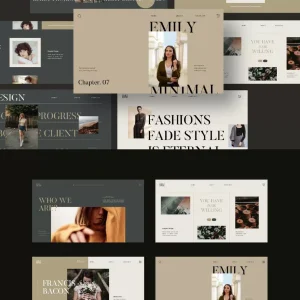 Fashion and Creative Clothing Photography - PPT Template