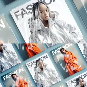 Fashion magazine catalogs, brand brochures, cover - Mockup