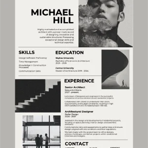 Fashionable modern designer portfolio - Photoshop Effect