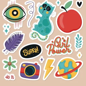 Collection of 56 Fun Cartoon Illustration - Digital Asset