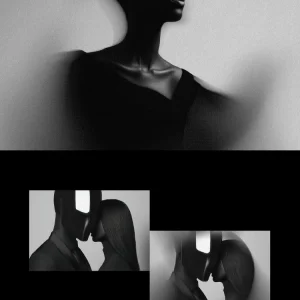 Black, sophisticated, hazy, swirling - Photoshop Effect