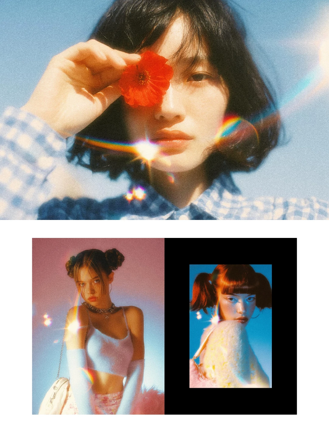 Dreamy, diffused rainbow light spots - Photoshop Effect