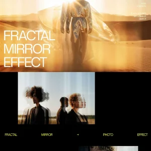 Fashionable Fractal Mirror Kaleidoscope - Photoshop Effect
