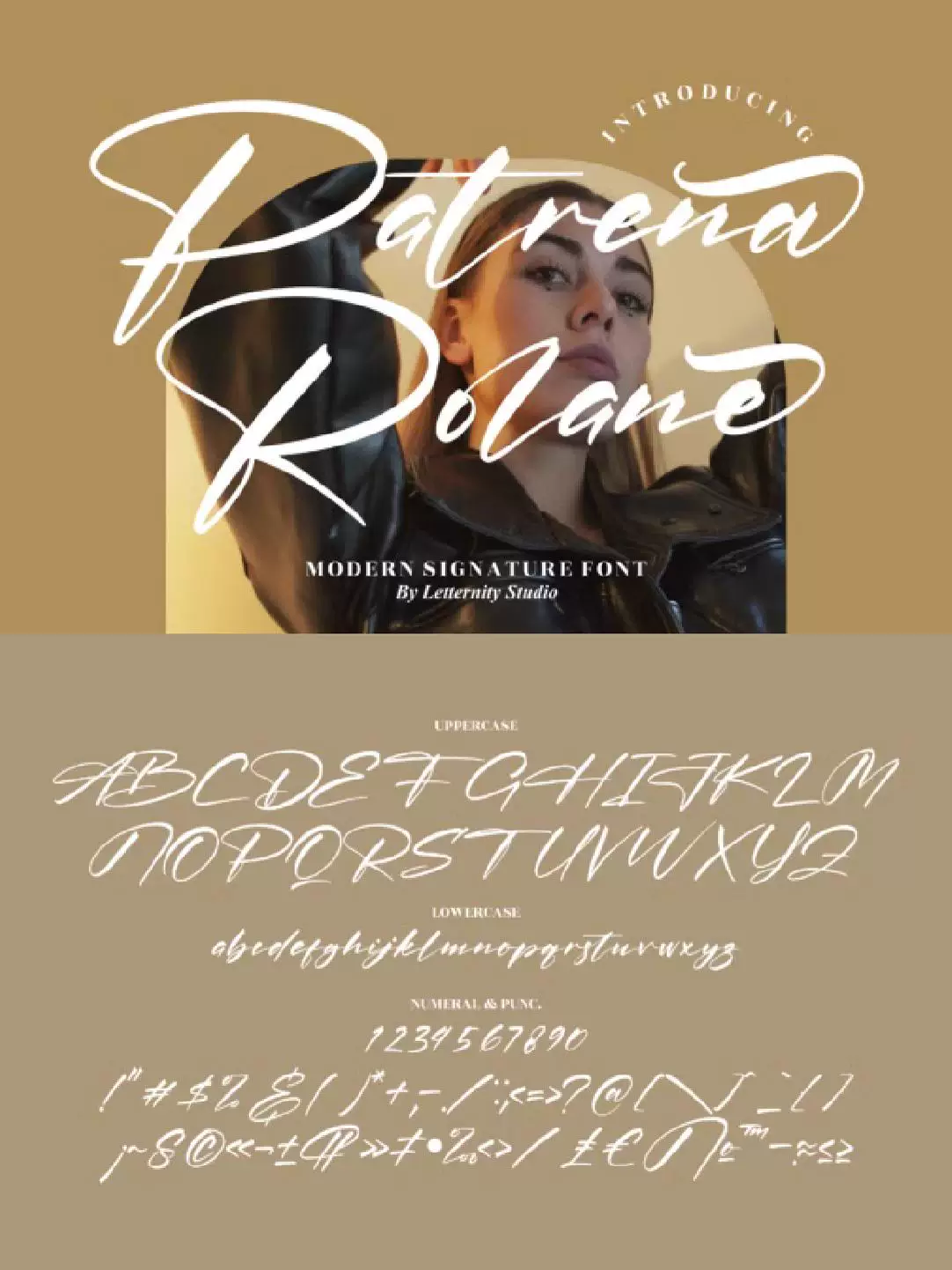 Elegant clothing design brand poster signature design - Font