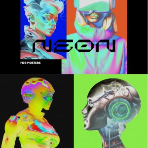 Cyber thermal imaging, trendy hip-hop - Photoshop Effect