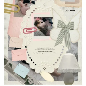 Creative archive collage photo frame border - PNG Asset