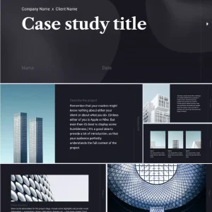 Black minimalist business strategy plan - PPT Template