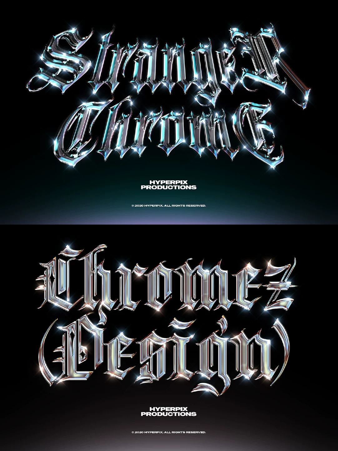 Acidic Metal Glowing Punk Gothic Hip Hop - Photoshop Effect