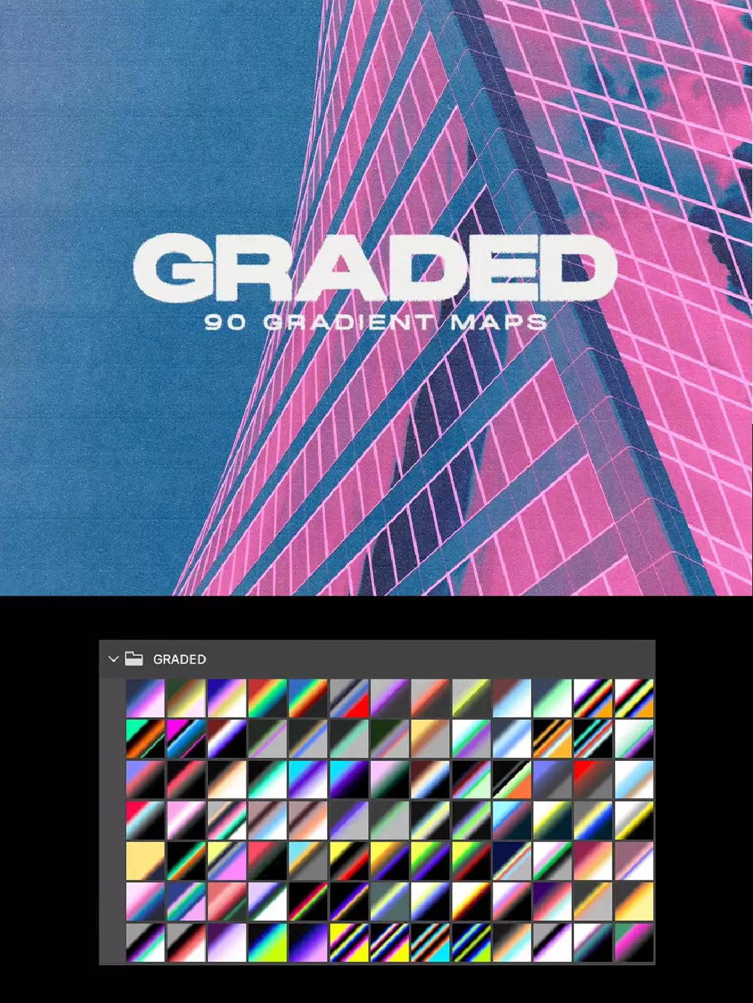 90 Unique Retro Acidic High-Contrast - Photoshop Effect