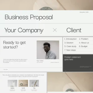 Elegant and minimalist home-style art brand - PPT Template