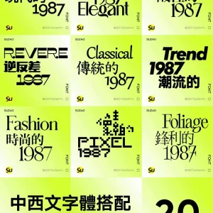 Chinese brand font pack English download - Photoshop Effect