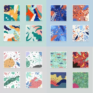 80 vibrant summer-themed natural art - Digital Asset