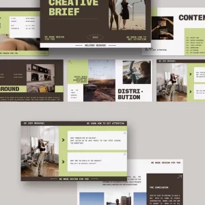 Creative fashion brand introduction - PPT Template