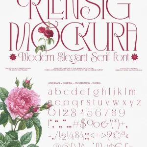 Elegant, luxurious, high-end brand, fashionable - Font