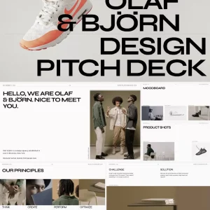 Fashionable and modern trendy clothing brand - PPT Template