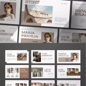 Fashion and lifestyle brand marketing company - PPT Template