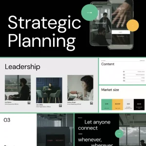 Advanced Business Marketing Plan, Mobile App - PPT Template