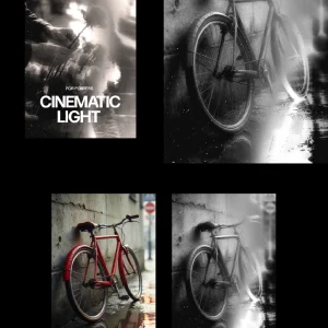 Black and white film-inspired light - Photoshop Effect
