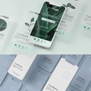 A set of 17 mobile phone UI designs - Mockup