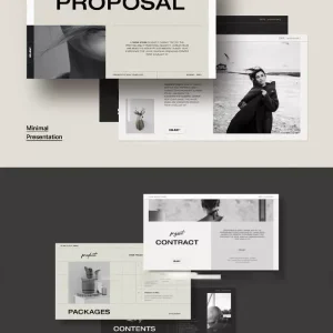 Classic, minimalist, and sophisticated brand - PPT Template