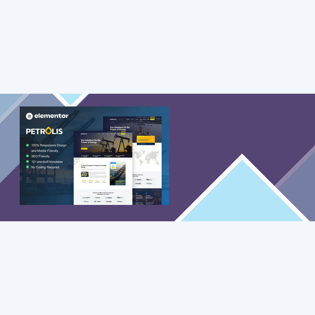 Petrolis – Oil Company and Industrial Elementor Pro Template Kit