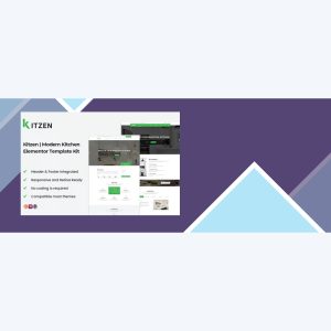 Kitzen | Modern Kitchen Elementor Template Kit