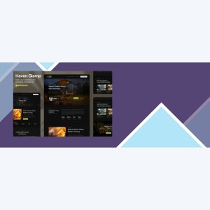 Haven Glamp – Dark Luxury Adventure Elementor Template Kit