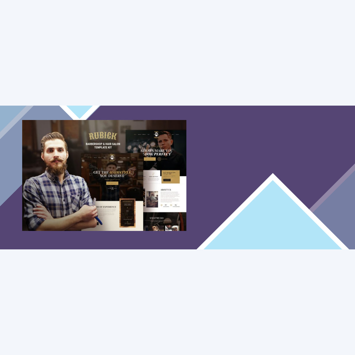 Rubick – Barbershop and Hair Salon Elementor Template Kit