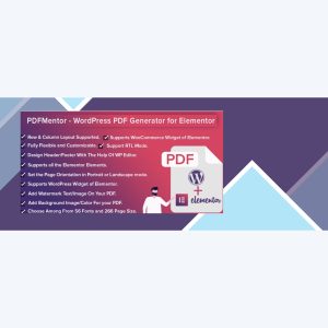 PDFMentor Pro – WordPress PDF Generator for Elementor