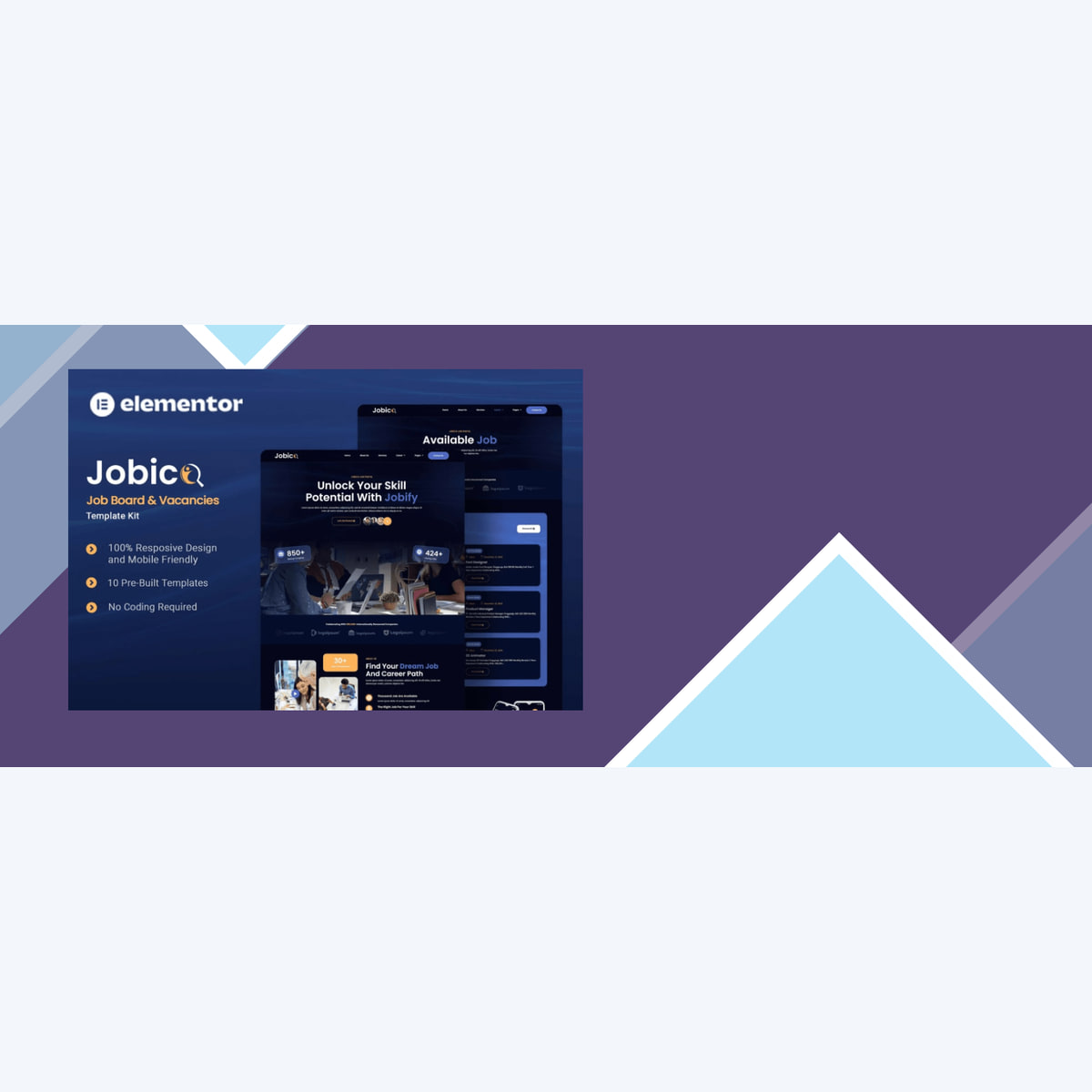 Jobico – Job Board and Vacancies Elementor Template Kit