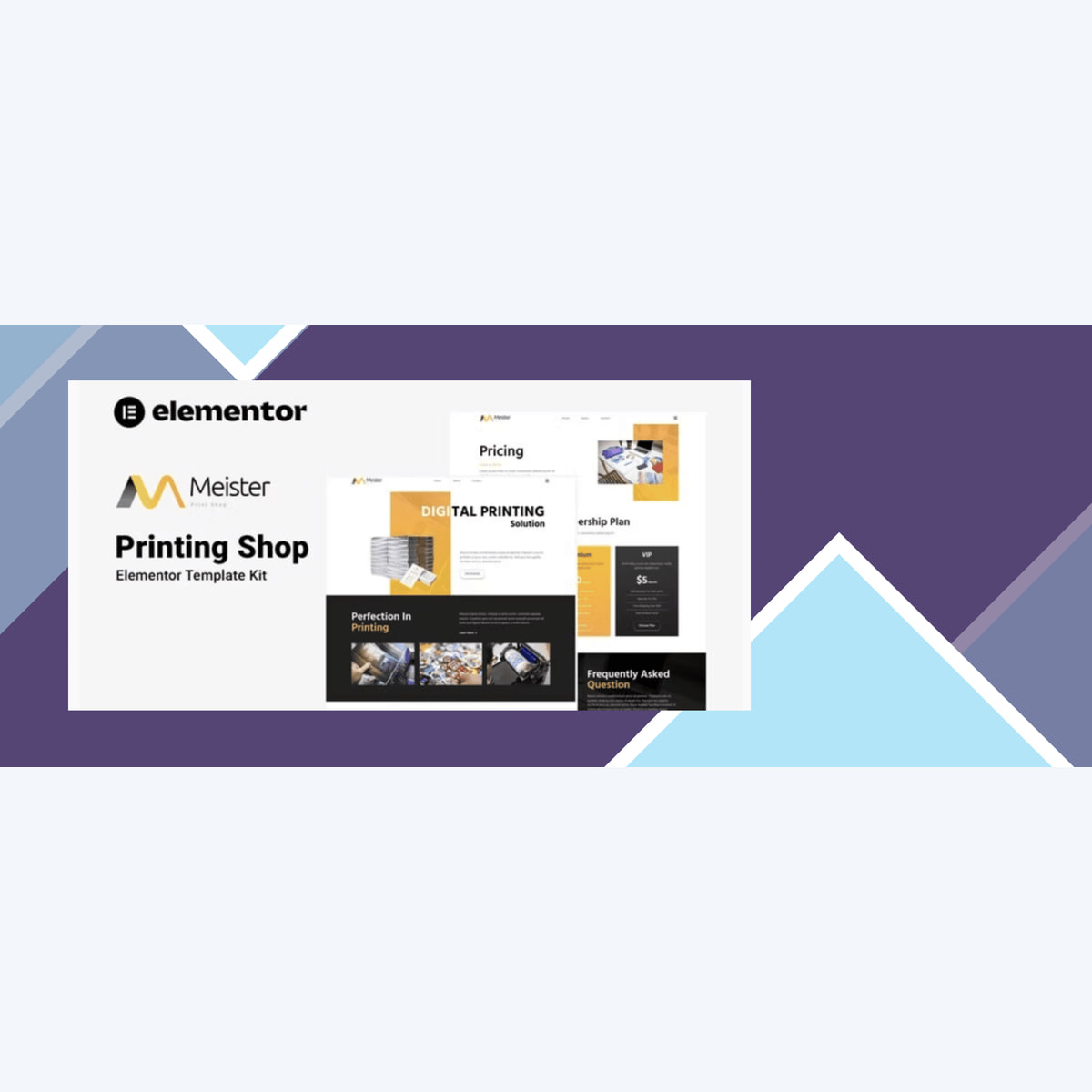 Meister – Printing Shop Elementor Template Kit