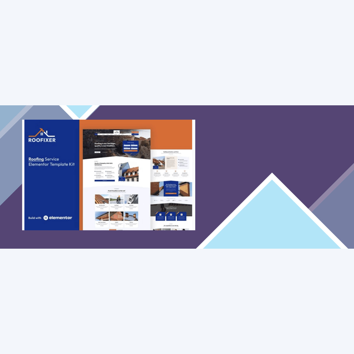 Roofixer – Roofing Service Elementor Pro Template Kit