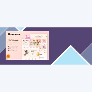 Playzio – Kindergarten Child Care Elementor Template Kit