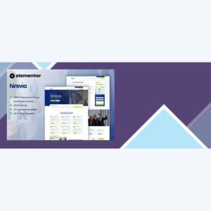 Hirevia – Human Resource and Recruitment Elementor Template Kit