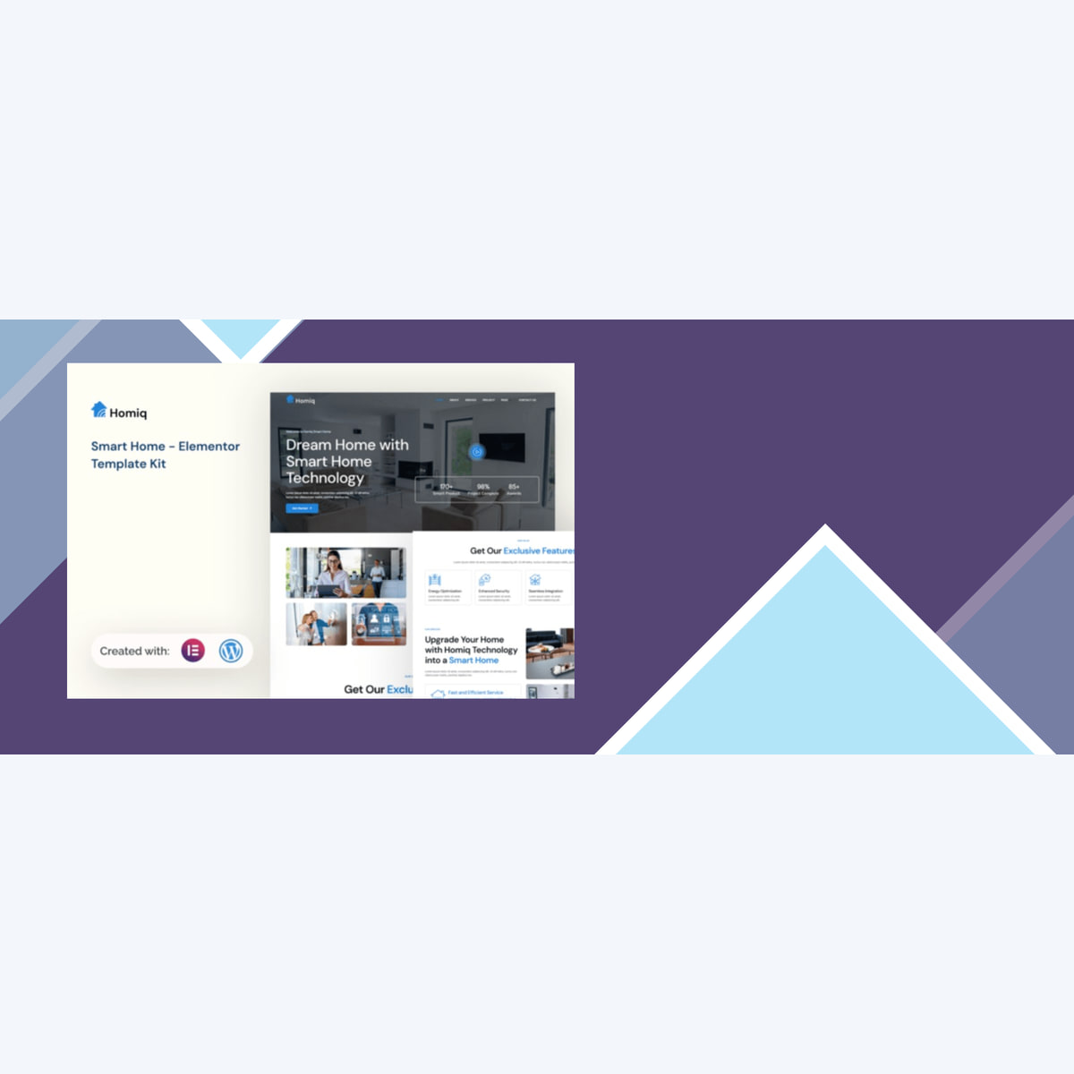 Homiq – Smart Home Elementor Template Kit