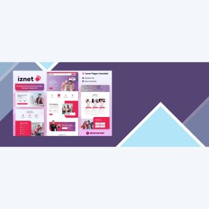 iZnet – Broadband and Internet Service Provider Elementor Template Kit