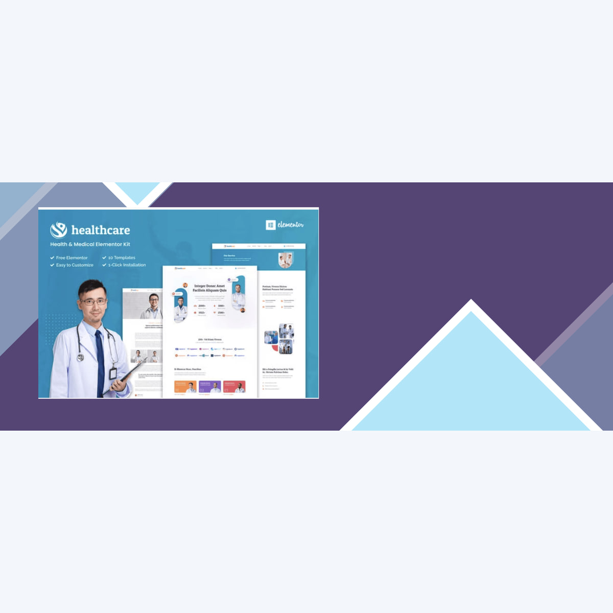 Healthcare – Health and Medical Elementor Template Kit