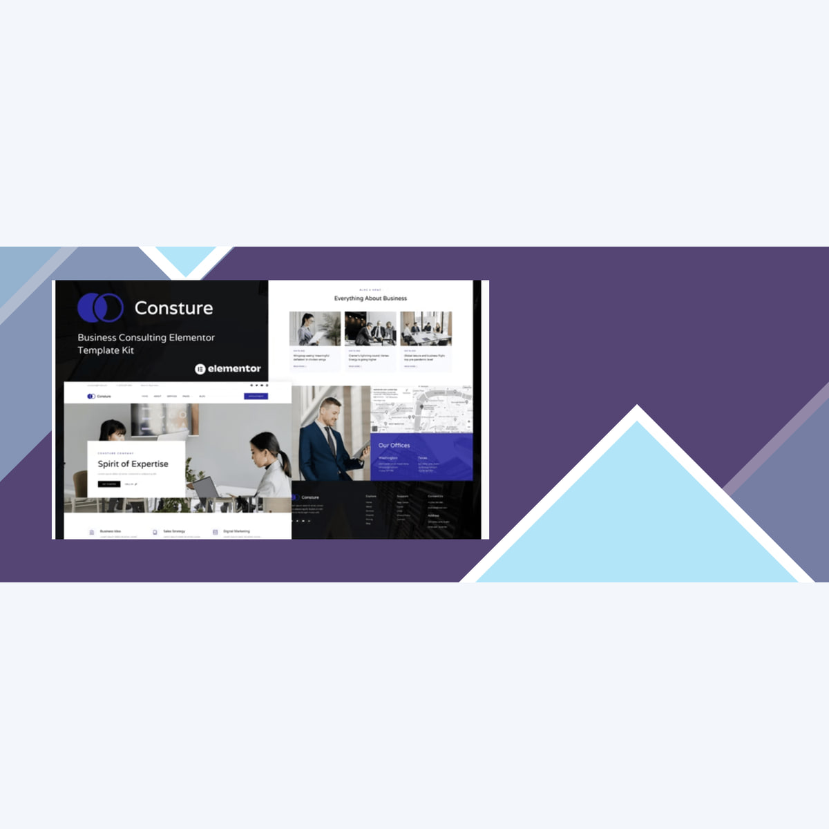 Consture – Business Consulting Elementor Template Kit